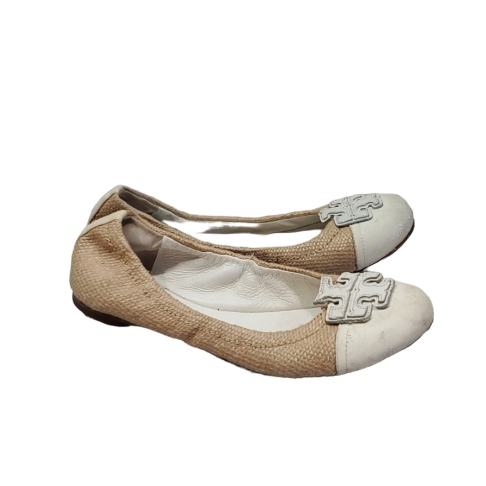 Tory Burch Womens Logo Loafer Ballet shoes sz 6M
